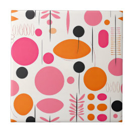 Azulejo De Cerâmica Meio século moderno padrão Boêmia Colorida RETRO