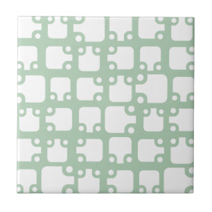 Azulejo De Cerâmica Meio século moderno padrão verde 2