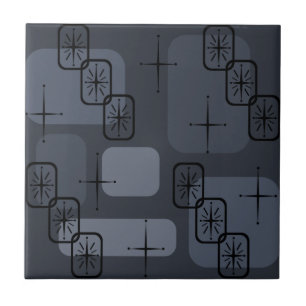 Azulejo De Cerâmica Meio século Moderno Sputnik Slate