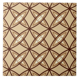 Azulejo De Cerâmica Meio século Nuclear Moderno - Camel Tan