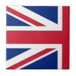 Azulejo De Cerâmica Meio Union Jack<br><div class="desc">Dois destes azulejos podem ser usados para criar um Union Jack.</div>