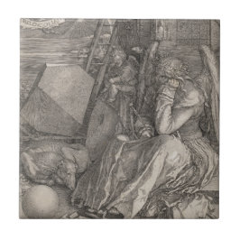 Azulejo De Cerâmica Melancholia mim, gravando por Albrecht Durer