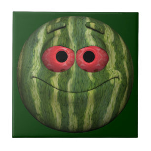 Azulejo De Cerâmica Melancia Emoticon