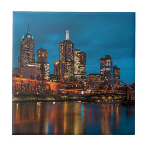 Azulejo De Cerâmica Melbourne à noite