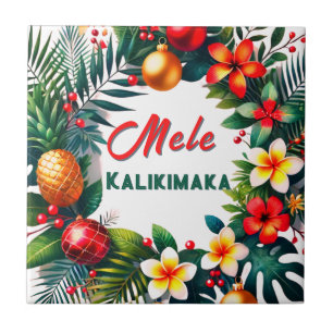 Azulejo De Cerâmica Mele Kalikimaka