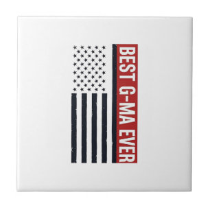 Azulejo De Cerâmica Melhor Design de Vetor de Bandeira Patriótica G-Ma