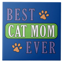 Azulejo De Cerâmica Melhor Mãe De Gato