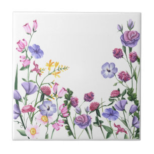 Azulejo De Cerâmica Melhor Mãe de Todos os Tempos Flores de Jardim de