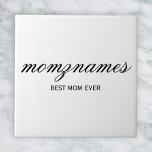 Azulejo De Cerâmica Melhor Mãe Personalizada Nome De Caligrafia<br><div class="desc">Celebre as mães especiais da sua vida com a nossa design de Nome da Caligrafia da Melhor Mãe Personalizada, perfeita para Dia de as mães, aniversários ou qualquer ocasião para mostrar seu amor. Este presente elegante e personalizável é ideal para todas as mães — sejam elas a melhor mãe do...</div>