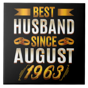 Azulejo De Cerâmica Melhor Marido desde agosto de 1963 57.º Aniversári