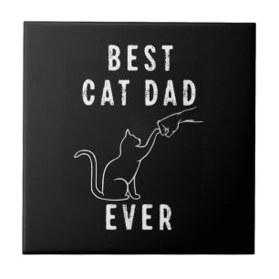 Azulejo De Cerâmica Melhor Pai de Gato de Todos os Tempos Papai de Gat