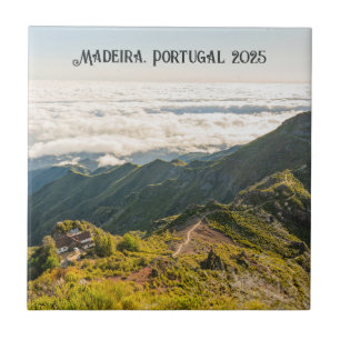 Azulejo De Cerâmica Memória de Viagem Personalizada Madeira Portugal