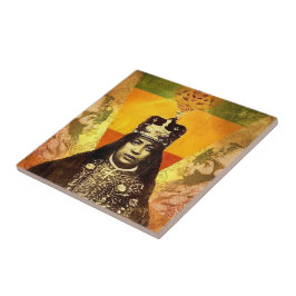 Azulejo De Cerâmica Menen Asfaw Haile Selassie HIM Jah Rastafari