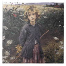 Menina Andando Entre Flores (Bastien-Lepage)