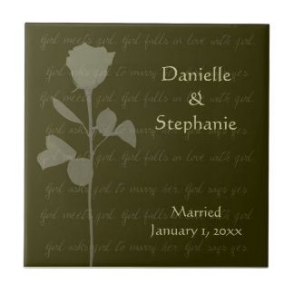 Azulejo De Cerâmica Menina Conhece Menina