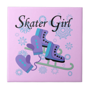 Azulejo De Cerâmica Menina do patinador