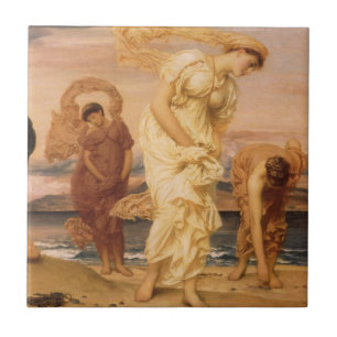 Azulejo De Cerâmica Meninas Gregas Catando Seixos de Lord Leighton
