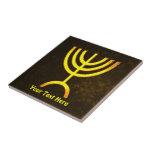 Azulejo De Cerâmica Menorah Flame<br><div class="desc">Uma renderização digital da menorah judaica de sete ramificações (hebraico: מְ נ וֹ ה ‎). Personalize adicionando seu próprio texto. A menorah de sete ramificações, usada no santuário portátil montado por Moisés na selva e, mais tarde, no Templo em Jerusalém, tem sido símbolo do judaísmo desde a Antiguidade e é...</div>