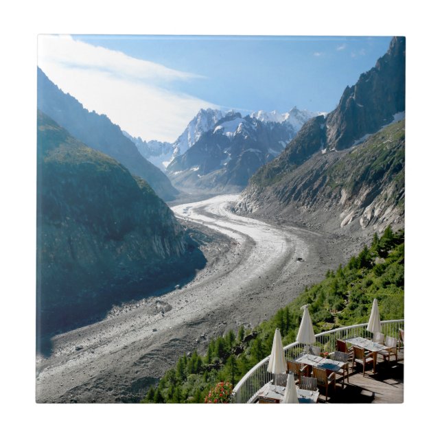 Azulejo De Cerâmica Mer de Glace - Chamonix França (Frente)