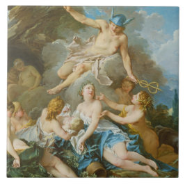 Azulejo De Cerâmica Mercúrio confiando a criança Baccus às Ninfas