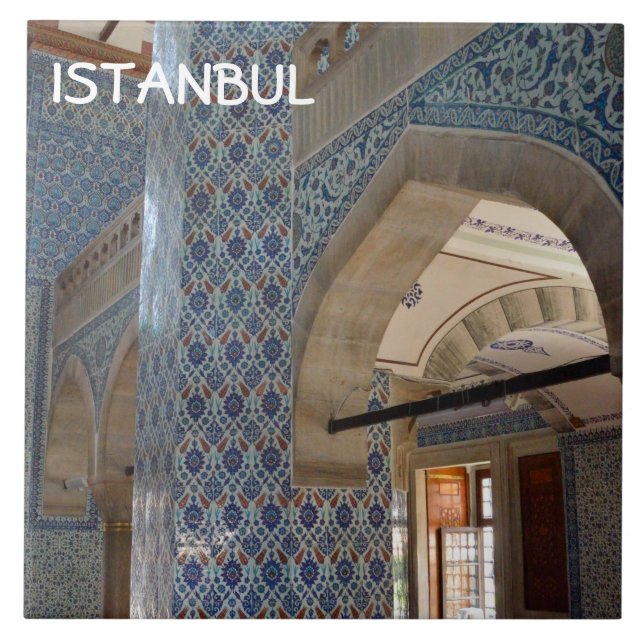 Azulejo De Cerâmica Mesquita do Pasha de Rustem em Istambul (Frente)