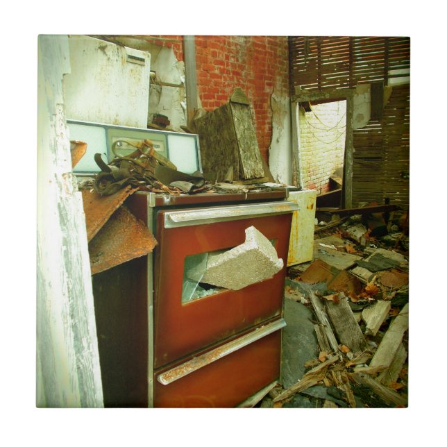 Azulejo De Cerâmica Mess Abandonada (Frente)