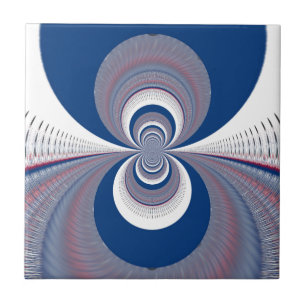 Azulejo De Cerâmica Metade Azul