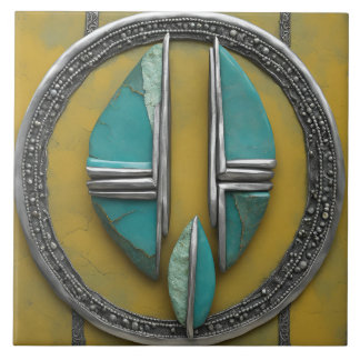 Azulejo De Cerâmica Metal Art Sculptured