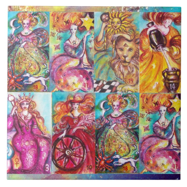 AZULEJO DE CERÂMICA  METAS DAS SOMBRAS PERDIDAS /STAR,LUA,SOL,EMPRESA (Frente)