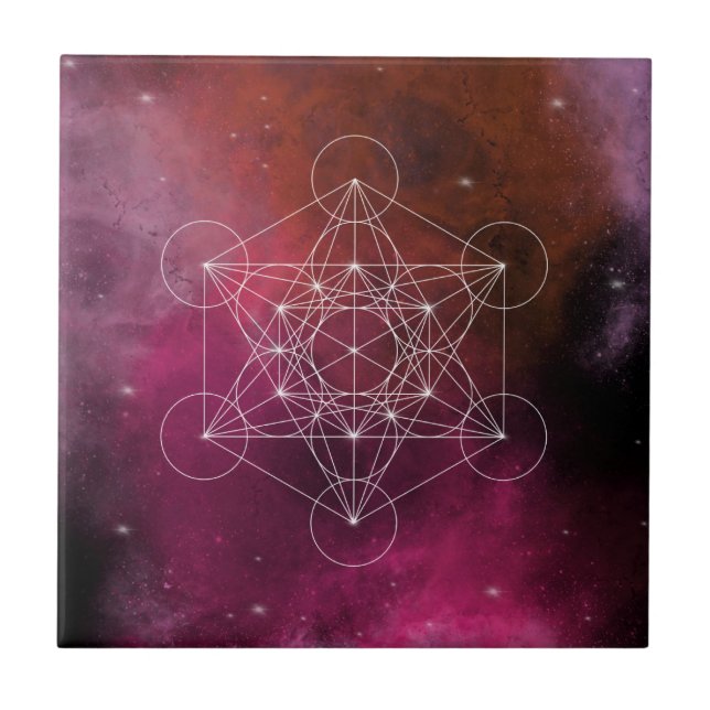 Azulejo De Cerâmica Metatron arcanjo zen (Frente)