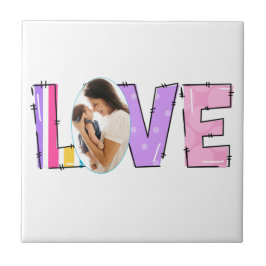 Azulejo De Cerâmica Meu Amor Minha Família | Crie sua própria foto