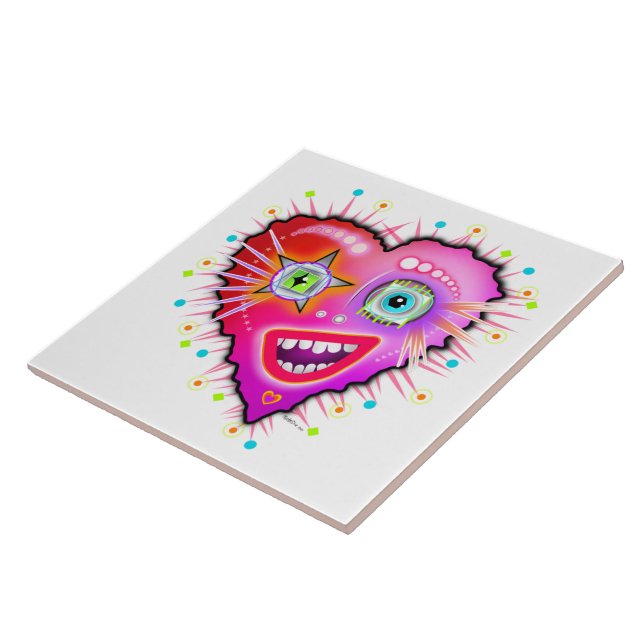 AZULEJO DE CERÂMICA  MEU CORAÇÃO VAI CRESCER (Lateral)