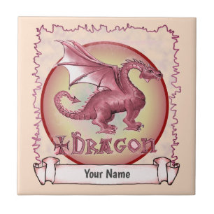 Azulejo De Cerâmica Meu Dragão Vermelho