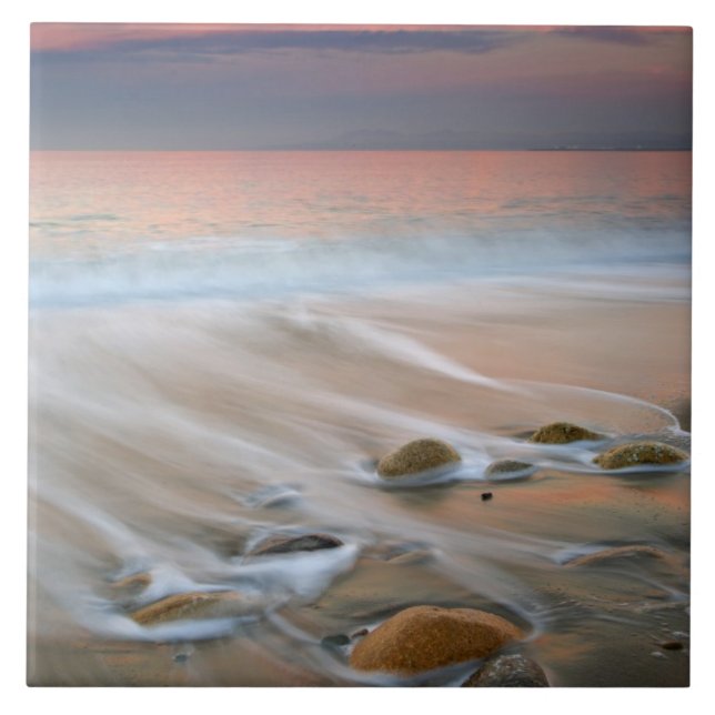 Azulejo De Cerâmica México, Puerto Vallarta.  A Baía das Banderas (Frente)