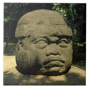 Azulejo De Cerâmica México, Villahermosa, cabeça gigante Olmeca, La Ve
