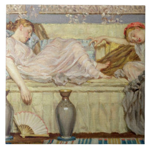 Azulejo De Cerâmica Miçanga (estudo), c.1875 (óleo em canvas)