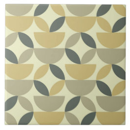 Azulejo De Cerâmica Mid Century Earth tone half Circles and  shapes 