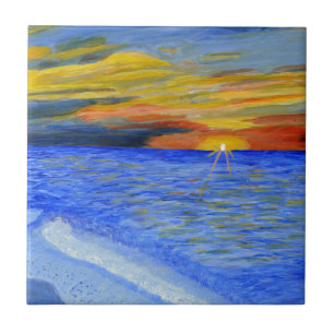 Azulejo De Cerâmica Milagre do por do sol