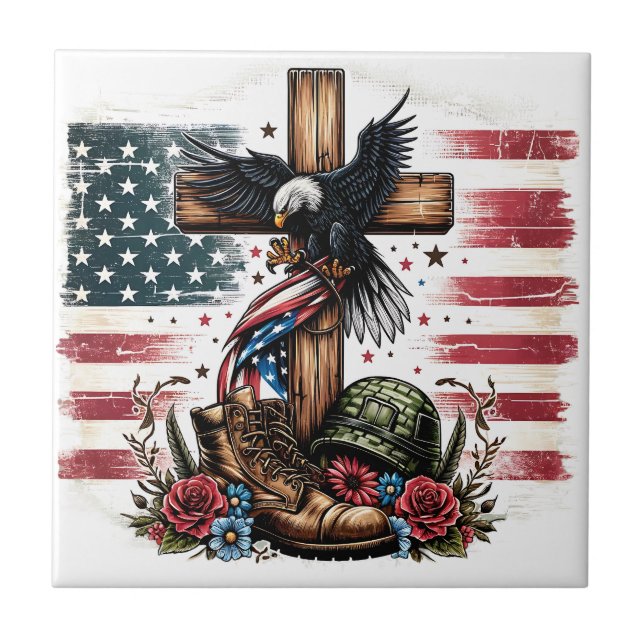 Azulejo De Cerâmica Militar Cristã (Frente)