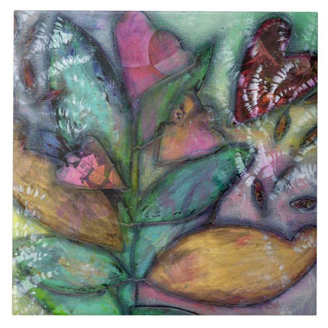 Azulejo De Cerâmica Milkweed (Frente)