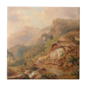 Azulejo De Cerâmica Mill perto de Steierling, Alta Áustria Emil Barbar