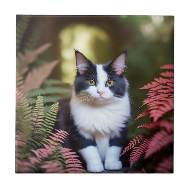 Azulejo De Cerâmica Millie O Gato Ragdoll, (Frente)