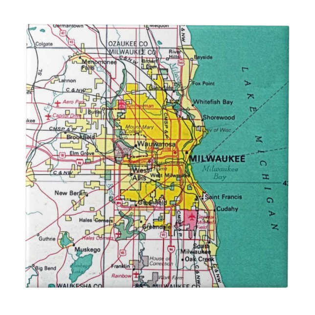 Azulejo De Cerâmica Milwaukee (Frente)