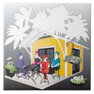 Azulejo De Cerâmica Minha Cottage Mah Jongg