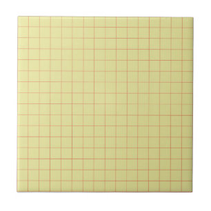 Azulejo De Cerâmica Miniaplicativo retrorreflector amarelo e vermelho 