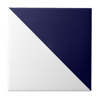 Azulejo De Cerâmica Minimalismo abstrato Art Escuro Azul Branco