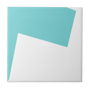 Azulejo De Cerâmica Minimalismo de abstrato Art Azul Branco