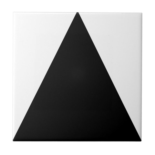 Azulejo De Cerâmica Minimalismo de abstrato Art Preto Branco (Frente)