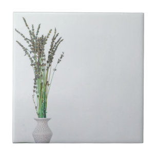 Azulejo De Cerâmica Minimalismo Vase lavanda