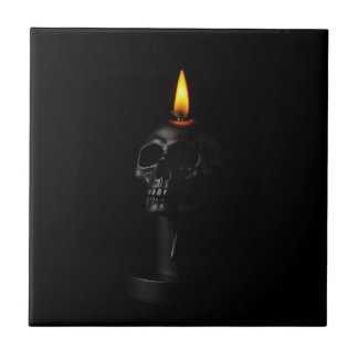 Azulejo De Cerâmica Minimalist Gothic Halloween Candle Ceramic Tile